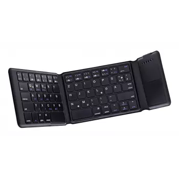 InLine 55379B klaviatūra universali Bluetooth QWERTZ vokiška juoda