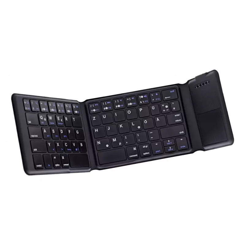 InLine 55379B klaviatūra universali Bluetooth QWERTZ vokiška juoda