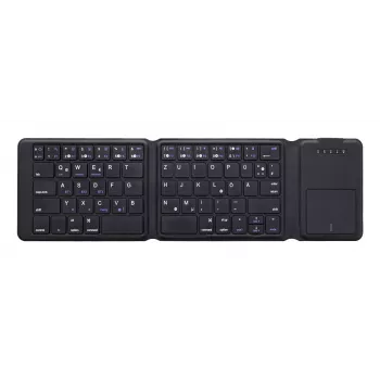 InLine 55379B klaviatūra universali Bluetooth QWERTZ vokiška juoda