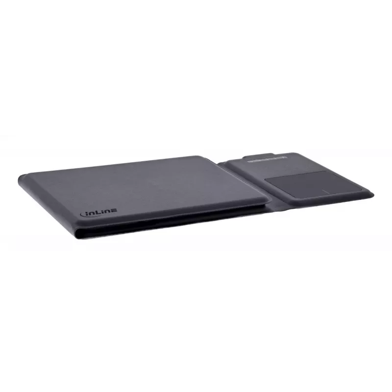 InLine 55379B klaviatūra universali Bluetooth QWERTZ vokiška juoda