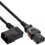 InLine 16933A maitinimo kabelis Juodas 3 m IEC C13 IEC C14