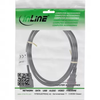 InLine 16934A maitinimo kabelis juodas 0,5 m IEC C13 IEC C14