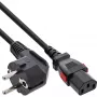 InLine 16952L maitinimo kabelis juodas 2 m IEC C13 CEE7/7