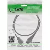 InLine 16952U maitinimo laidas, juodas, 2 m, IEC C13, NEMA 5-15P