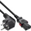InLine 16954L maitinimo laidas juodas 0,5 m IEC C13 CEE7/7