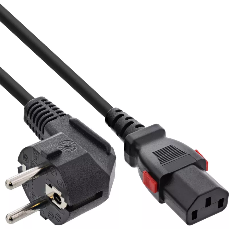 InLine 16955L maitinimo laidas, juodas, 5 m, IEC C13, CEE7/7