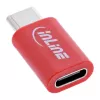 Jungčių adapteris InLine 31650 — USB-C į USB-C, raudonas, 0,003 kg