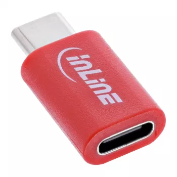 Jungčių adapteris InLine 31650 — USB-C į USB-C, raudonas, 0,003 kg