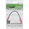 InLine USB-C lyčių keitiklio adapteris 31654, USB-C į USB-C, 0,2 m, raudonas