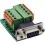 InLine 92501A laido jungtis Gnybtų blokas / D-Sub 9 Juoda, Žalia