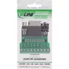 InLine 92501C laido jungtis Gnybtų blokas / D-Sub 9, juoda, žalia