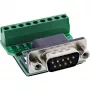 InLine 92501D laido jungtis gnybtų blokas / D-Sub 9, juoda, žalia