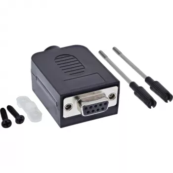 InLine 92501G laido jungtis Terminal block / D-Sub 9 Juoda