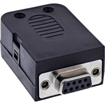 InLine 92501G laido jungtis Terminal block / D-Sub 9 Juoda