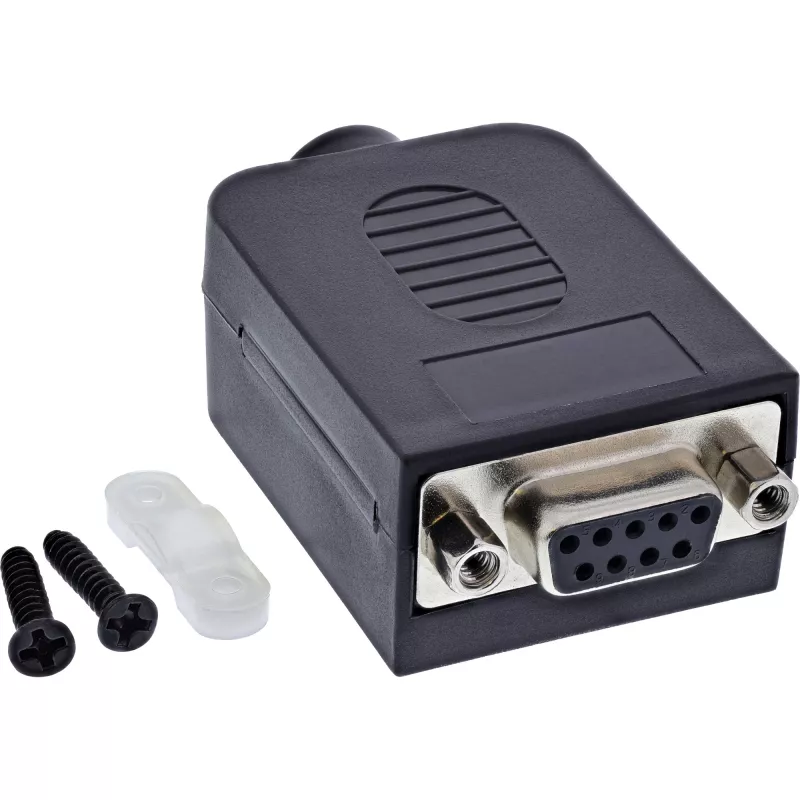 InLine 92501H laido jungtis Gnybtų blokas / D-Sub 9 Juoda
