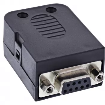 InLine 92501H laido jungtis Gnybtų blokas / D-Sub 9 Juoda
