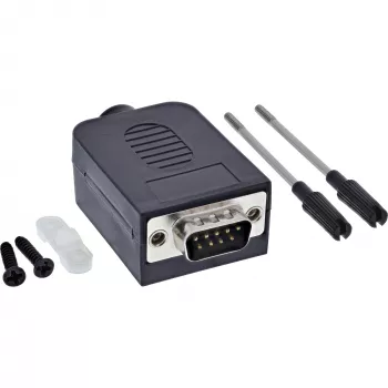InLine 92501I laido jungtis Terminalinis blokas / D-Sub 9 Juoda