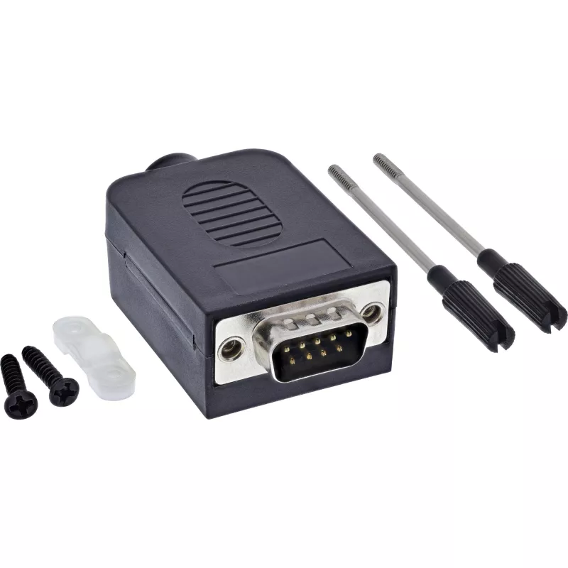 InLine 92501I laido jungtis Terminalinis blokas / D-Sub 9 Juoda