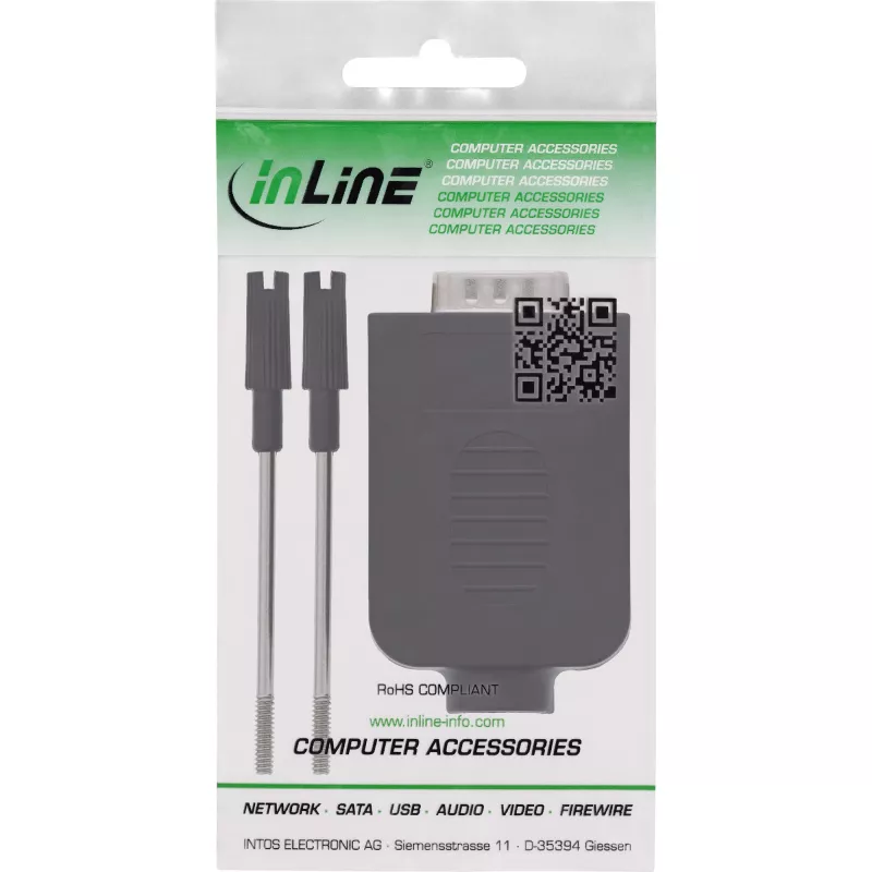 InLine 92501I laido jungtis Terminalinis blokas / D-Sub 9 Juoda