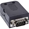InLine 92501J laido jungtis Terminal block / D-Sub 9 Juoda