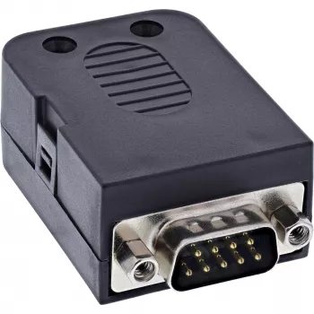 InLine 92501J laido jungtis Terminal block / D-Sub 9 Juoda