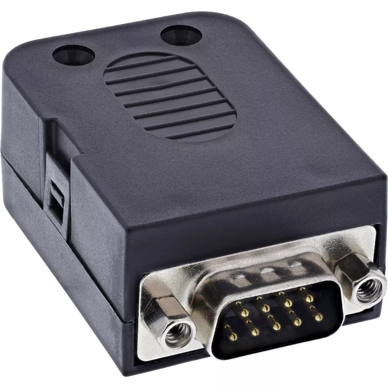 InLine 92501J laido jungtis Terminal block / D-Sub 9 Juoda