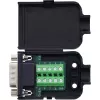 InLine 92501J laido jungtis Terminal block / D-Sub 9 Juoda