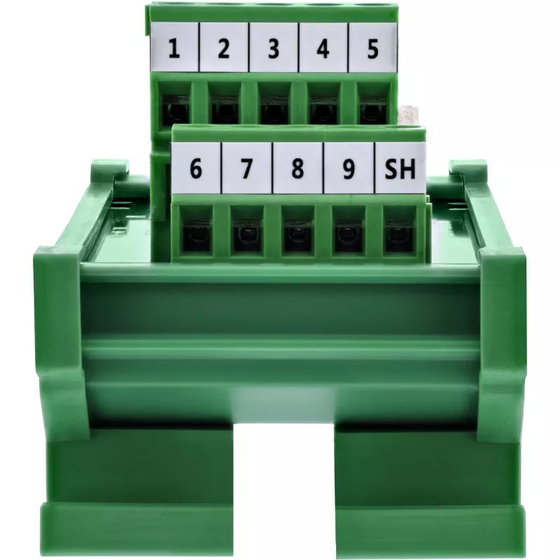 InLine 92501K laido jungtis Terminal blokas / D-Sub 9 žalia