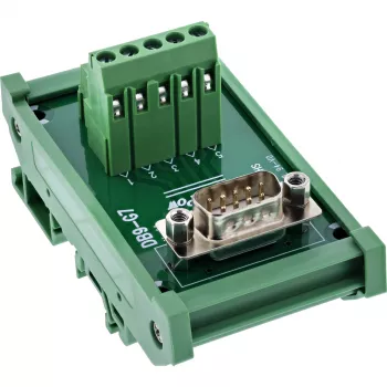 InLine 92501L laido jungtis Gnybtų blokas / D-Sub 9 Žalia