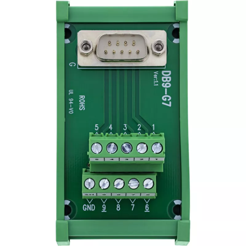 InLine 92501L laido jungtis Gnybtų blokas / D-Sub 9 Žalia