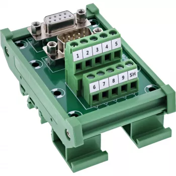 InLine 92501M laido jungtis Gnybtų blokas / D-Sub 9 Žalia