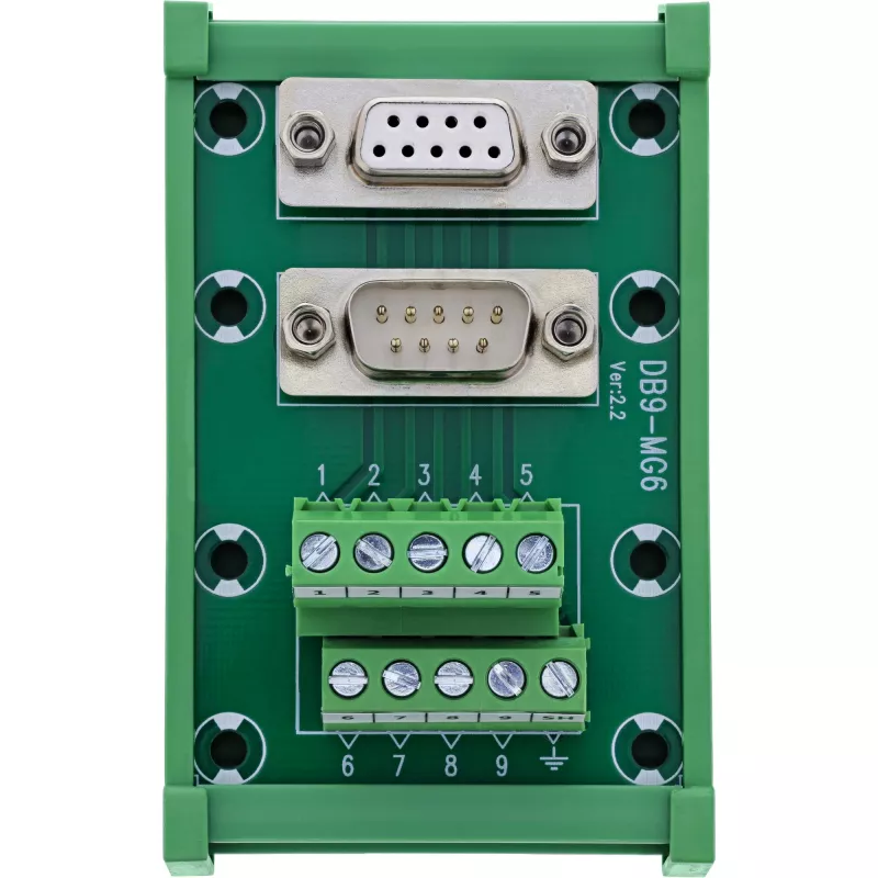 InLine 92501M laido jungtis Gnybtų blokas / D-Sub 9 Žalia