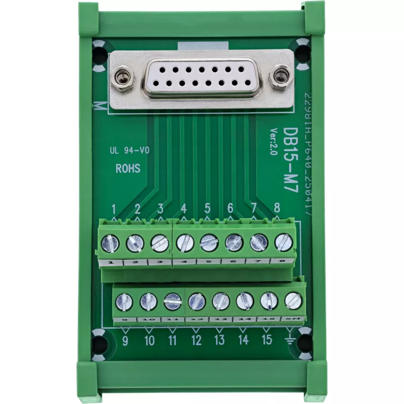 InLine 92502C laido jungtis Gnybtų blokas / D-Sub 15 Žalia