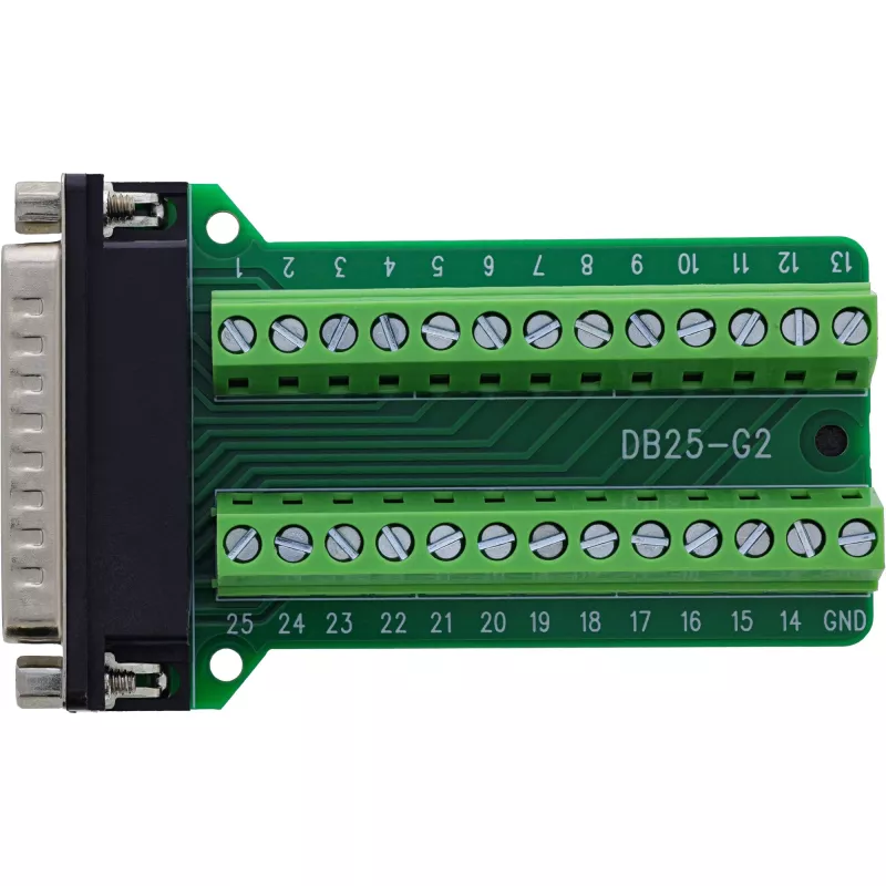 InLine 92502F laido jungtis Gnybtų blokelis / D-Sub 25 Žalias