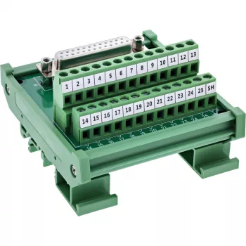 InLine 92502H laido jungtis Gnybtų blokas / D-Sub 25 Žalia