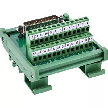 InLine 92502I laido jungtis, gnybtų blokas / D-Sub 25, žalia