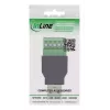 InLine 92504A laido jungtis USB-A / Gnybtų blokas, 5 kontaktų Juoda, Žalia