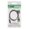 InLine 92504F laido jungtis USB-C / gnybtų blokas, 5 kontaktų, juoda, žalia