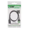 InLine 92504H laido jungtis USB-A / gnybtų blokas, 5 kontaktų, juoda, žalia