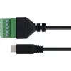 InLine 92504C laido jungtis Micro USB / gnybtų blokas, 5 kontaktų, juoda, žalia