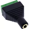 InLine 92504K laido jungtis 3,5 mm 4 kontaktų lizdas TRRS / gnybtų blokas 4 gnybtai Juoda, Žalia