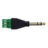 InLine 92504L laidų jungtis 6,35 mm 3 kontaktų lizdas TRS / gnybtų blokas 3 gnybtai Juoda, Žalia