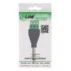 InLine 92504L laidų jungtis 6,35 mm 3 kontaktų lizdas TRS / gnybtų blokas 3 gnybtai Juoda, Žalia