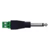 InLine 92504M laido jungtis 6,35 mm 2 kontaktų lizdas TS / gnybtų blokas 2 gnybtai juoda, žalia