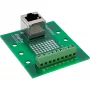 “InLine 92505A” laido jungtis RJ45 8P8C / gnybtų blokas 9 gnybtai Žalia