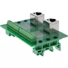 InLine 92505D laido jungtis 2x RJ45 8P8C / 2x gnybtų blokas 9 gnybtai Žalia