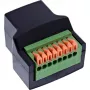 InLine 92505E vielos jungtis RJ45 8P8C / Gnybtų blokas, 8 kontaktų, juoda