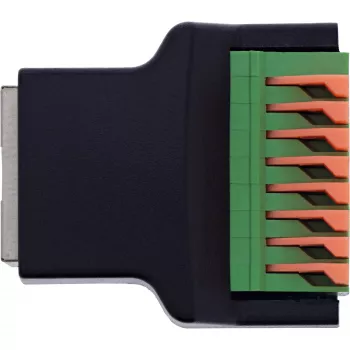 InLine 92505E vielos jungtis RJ45 8P8C / Gnybtų blokas, 8 kontaktų, juoda