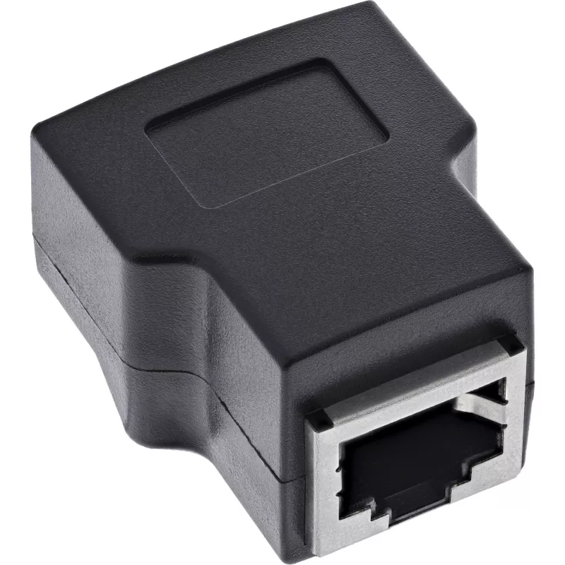 InLine 92505E vielos jungtis RJ45 8P8C / Gnybtų blokas, 8 kontaktų, juoda