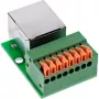 InLine 92505F laido jungtis RJ45 Cat.5e 8P8C / gnybtų blokas, 8 kontaktų, žalia